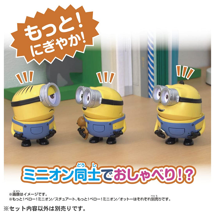 Takara Tomy Minions Plus! Mugissement! Minion Bob avec Tim Minions personnage jouet fabriqué au Japon