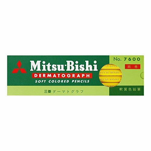 Mitsubishi Pencil Crayon de Couleur Huileux Dermatographe No.7600 K7600.2 Jaune...