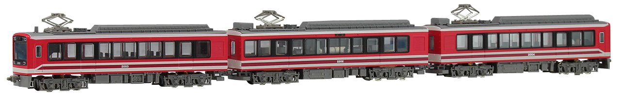 Hasegawa Modemo N Gauge Hakone Tozan 2000 Railway Train 3-Car Set Model Nt162