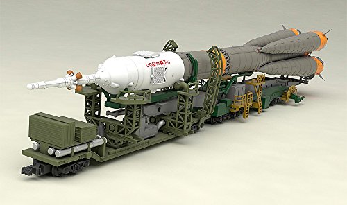 GOOD SMILE COMPANY Moderoid 1/150 Soyuz Rocket &amp; Transport Train Plastic Model