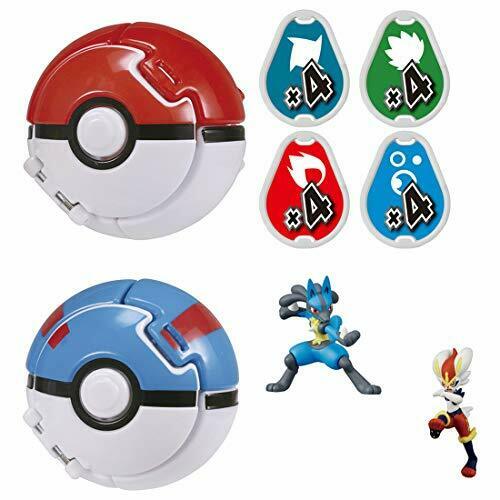 Monster Collection Pokedel-z Ash Vs Go Lucario : Cinderace Character Toy