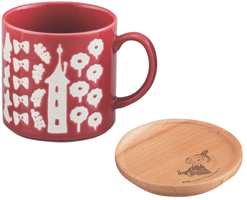 YAMAKA Moomin Mug With Wooden Coaster Little My