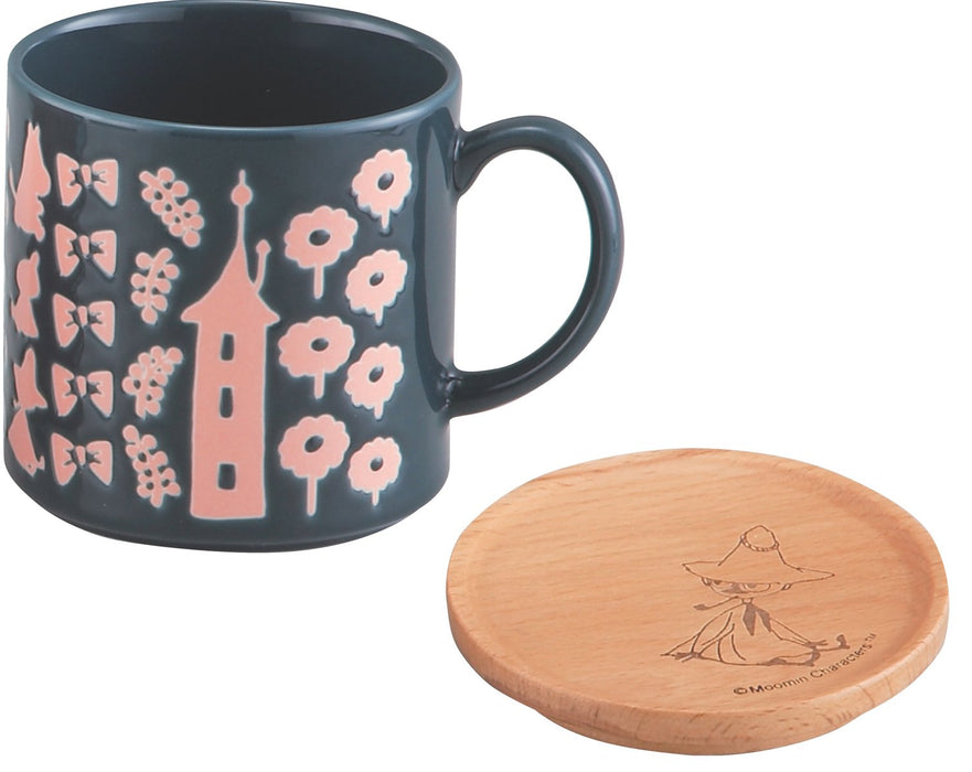 YAMAKA Moomin Mug With Wooden Coaster Snufkin