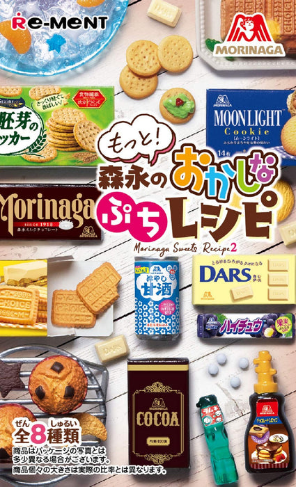 RE-MENT - Devise ! Morinaga'S Sweet Petit Recipe 1 Boîte 8 Pièces