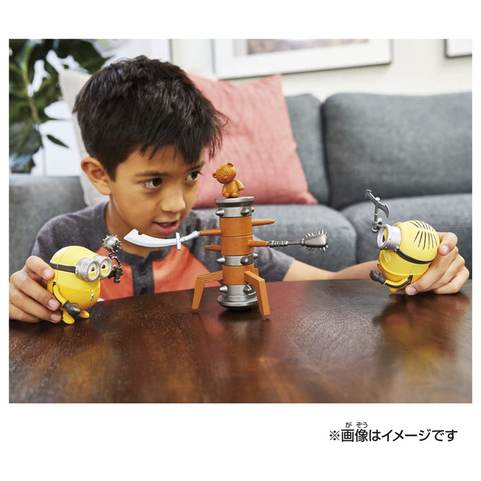 Takara Tomy Assortiment de scènes de film Minion Kung Fu Ensemble d'entraînement spécial - Ensemble de jouets japonais
