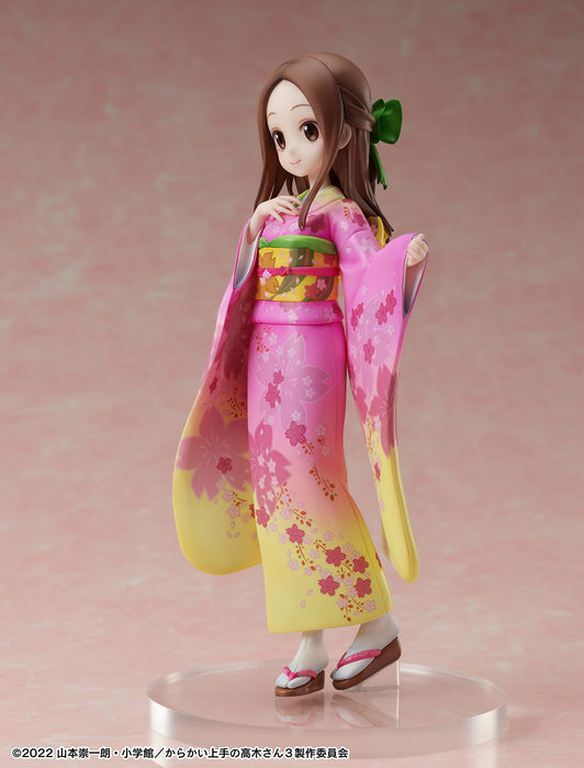 FURYU Takagi-San Sakura-Kimono Ver. 1/7 Figur Neckender Meister Takagi-San 3