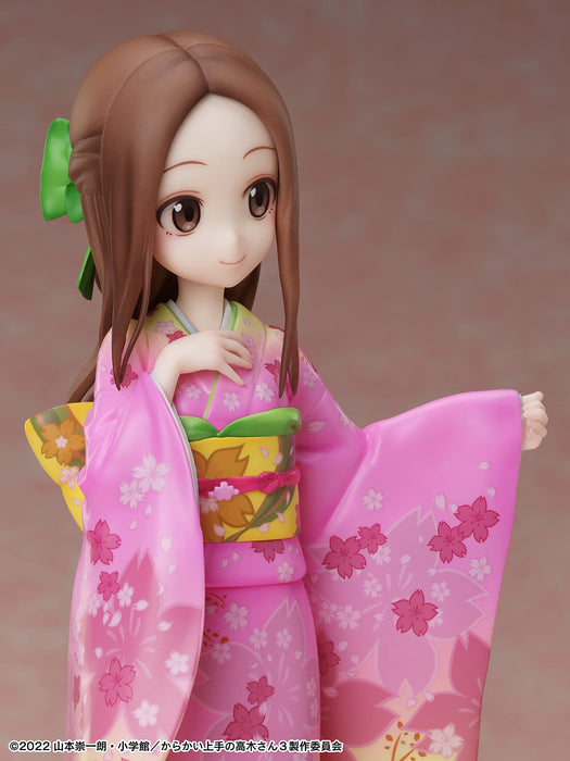 FURYU Takagi-San Sakura-Kimono Ver. 1/7 Figur Neckender Meister Takagi-San 3