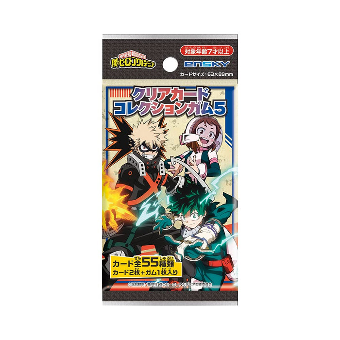 My Hero Academia Clear Card Collection Gum 5 First Limited Edition Box Of 16 (Shokugan)