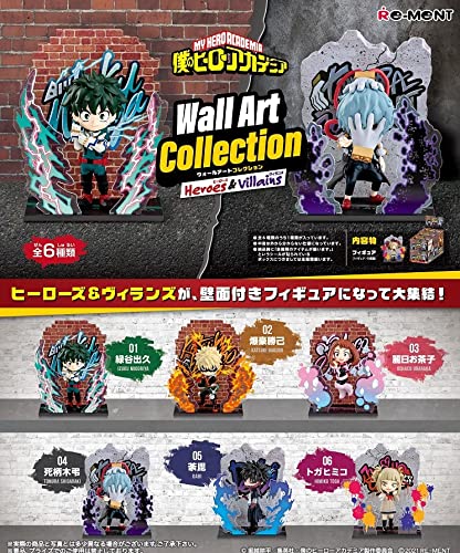 RE-MENT My Hero Academia Wall Art Collection -Heroes&Villains- 6 Pcs Box