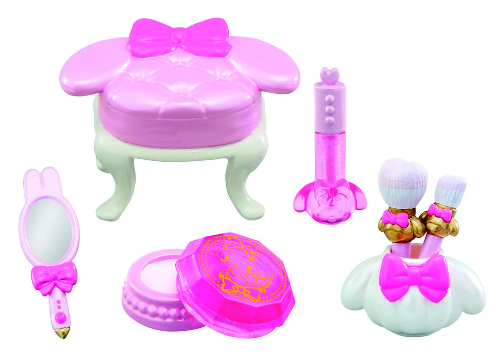 RE-MENT My Melody And My Sweet Piano's Secret Dress-Up Room 1 Box 8-teiliges Komplettset