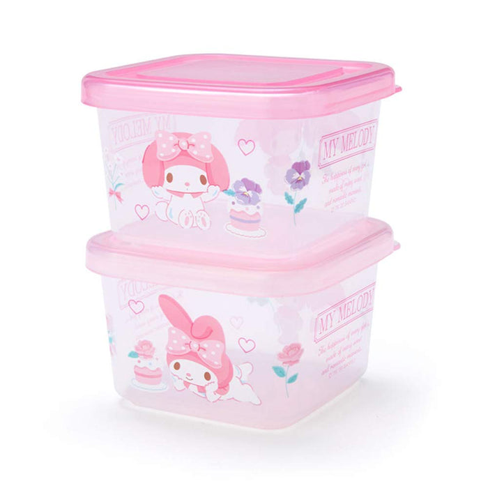 SANRIO Mini Food Container Storage Container Set Of 2 My Melody