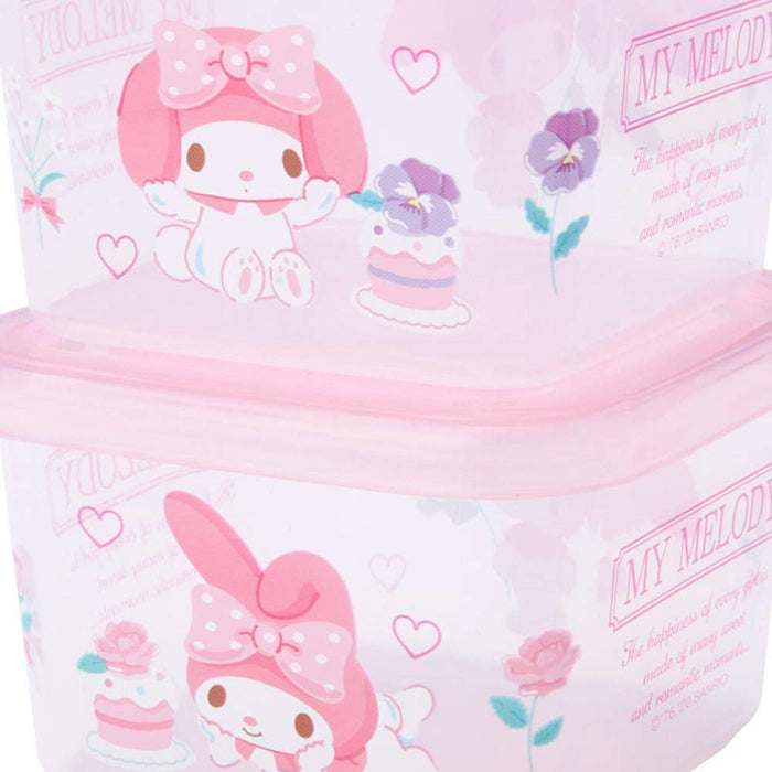 SANRIO Mini Food Container Storage Container Set Of 2 My Melody