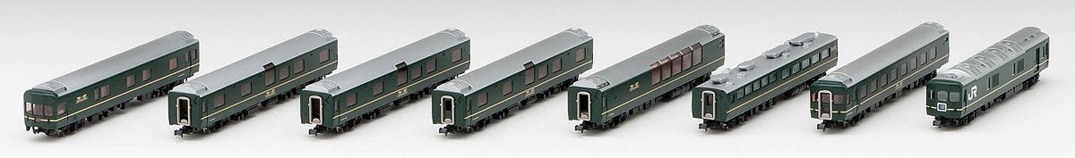 Tomytec Spur N Serie 24, limitierte Auflage, Twilight Express 8-Wagen-Passagierset