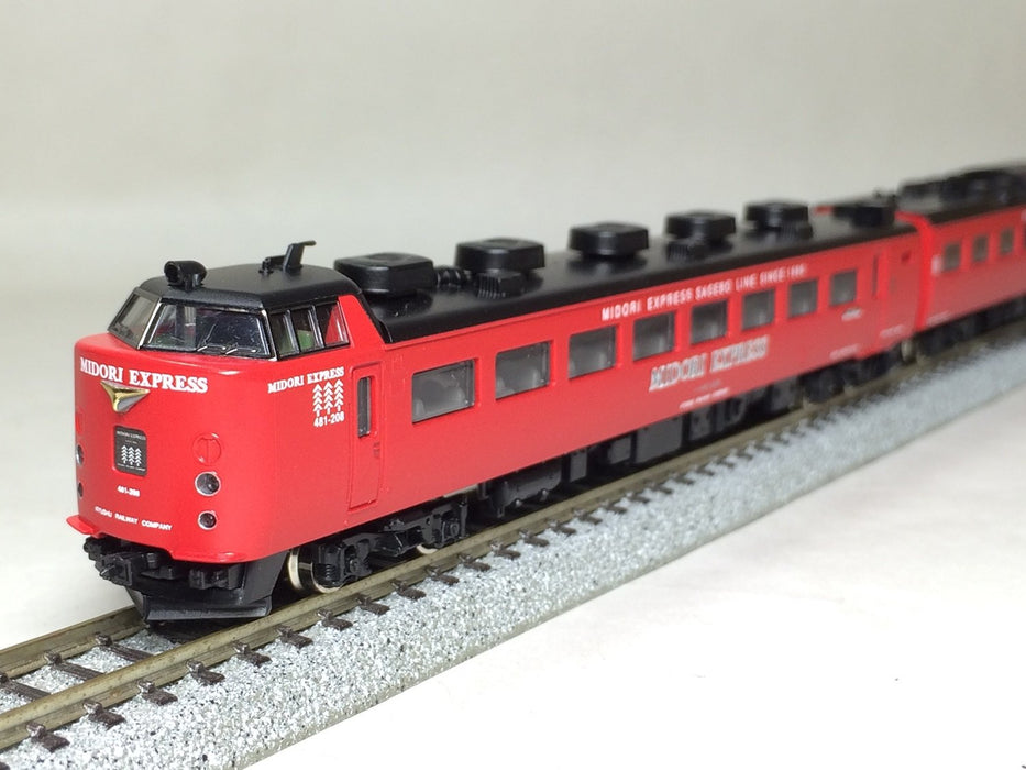 Tomytec N Gauge Vehicle 485 Series Red & Midori Limited Express Train Set 92061
