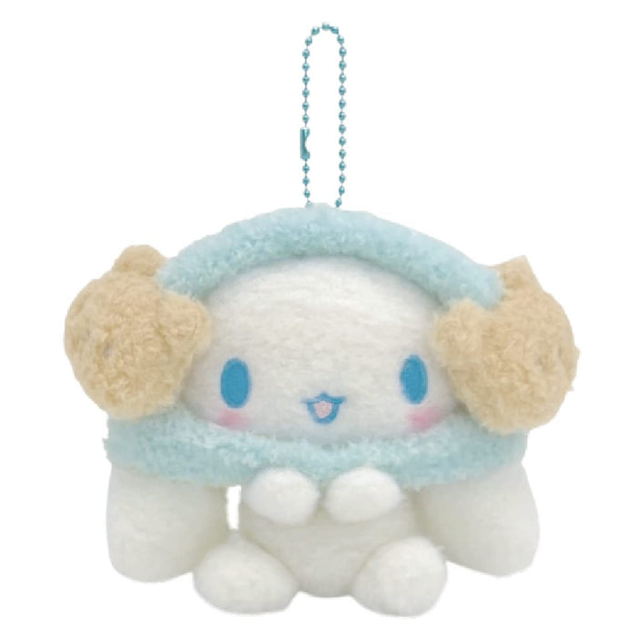 Nakajima Sanrio Plush Mascot Cinnamoroll Wearing Earmuffs