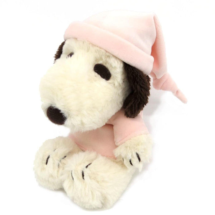 NAKAJIMA Peanuts Snoopy Fuwakuta Pajamas Plush Doll Light Pink