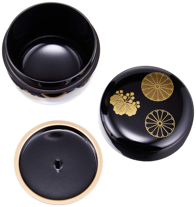 Nakatani Brothers Shokai Yamanaka Lacquerware 2.2 Jujube Black Kodaiji Maki-E 33-4805 Japan