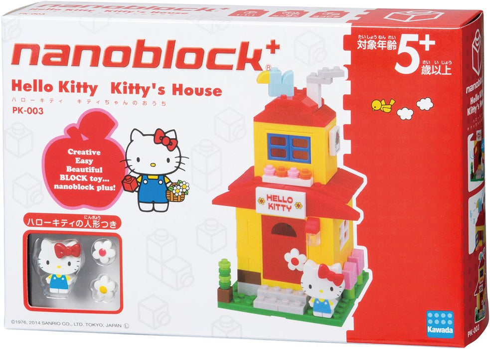 KAWADA Pk-003 Nanoblock Plus Sanrio Hello Kitty Kittys Haus