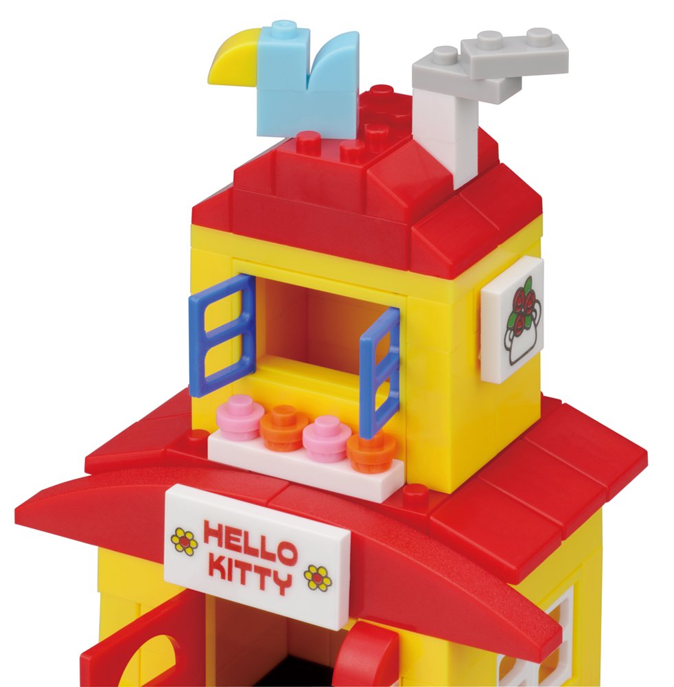KAWADA Pk-003 Nanoblock Plus Sanrio Hello Kitty Kitty'S House- Japan Figure Store - #1 Bring To You The Best Japanese Goods