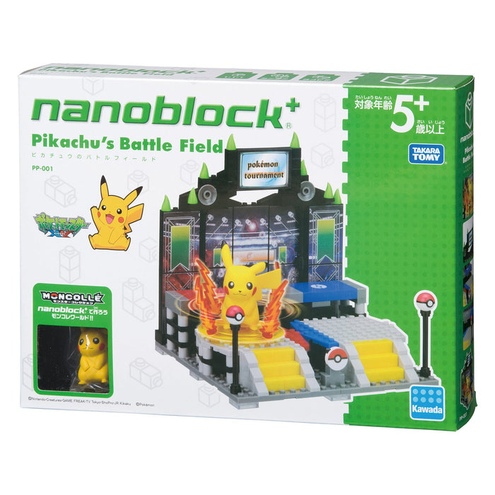 KAWADA Pp-001 Nanoblock Plus Pokemon Champ de bataille de Pikachu