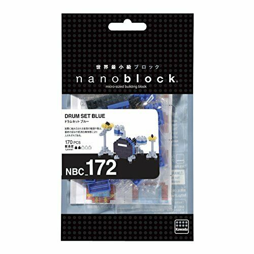 Nanoblock Drum Set Blue Nbc-172