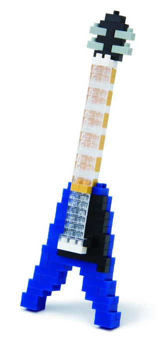 KAWADA Nbc-095 Nanoblock E-Gitarre Blau
