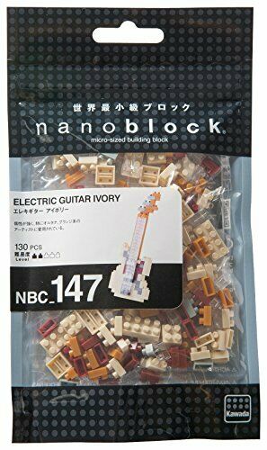 Nanoblock Electric Guitar Ivory Nbc_147