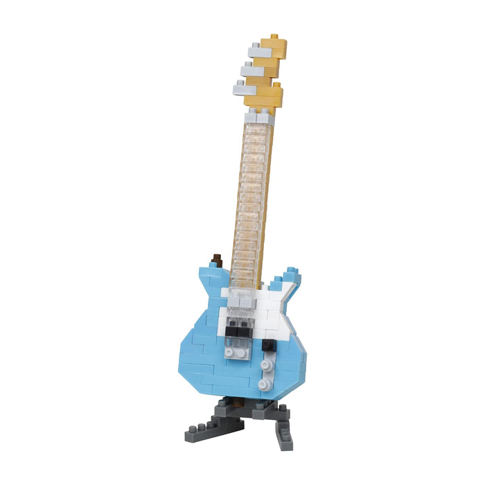 KAWADA Nbc-346 Nanoblock Electric Guitar Pastel Blue