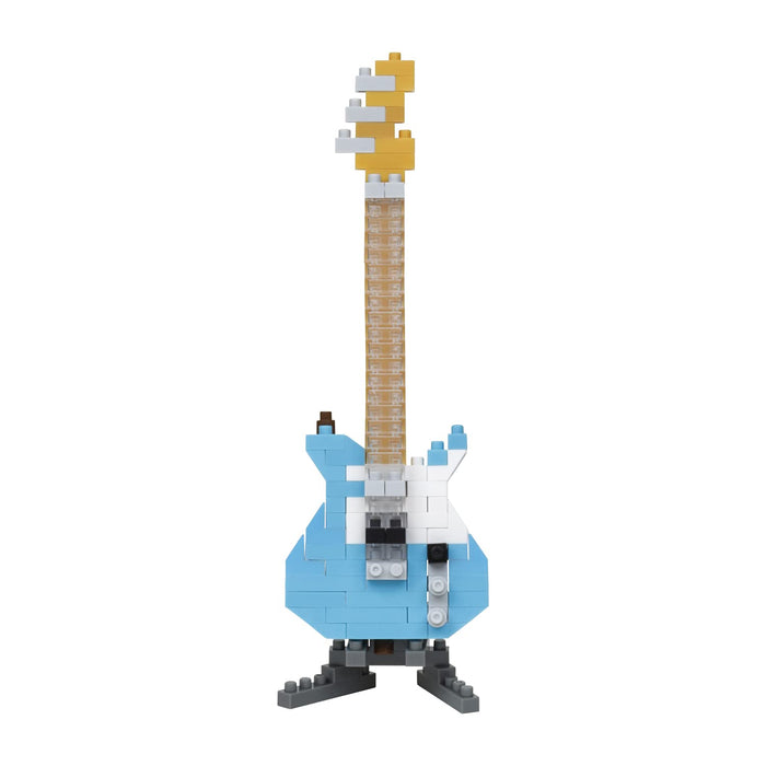 KAWADA Nbc-346 Nanoblock Electric Guitar Pastel Blue