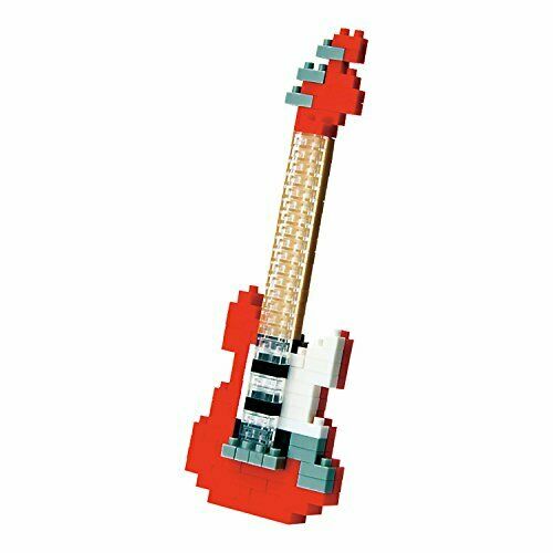 Nanoblock Electric Guitar Red Nbc-171 - Japan Figure