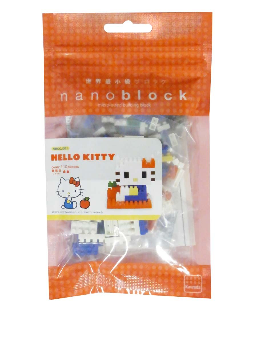 KAWADA Nbcc-001 Nanoblock Hello Kitty- Japan Figure Store - #1 Bring To You The Best Japanese Goods