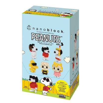 Nanoblock Mini Nano Peanuts Vol.3 (Box) Nbmc_39S 1Box = 6 Pieces, 6 Types In Total- Japan Figure Store - #1 Bring To You The Best Japanese Goods