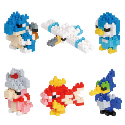 Kawada Nonoblock Mini Nano Pokemon Water Type 1 Box x 6 Pieces Pokemon Japanese box- Japan Figure Store - #1 Bring To You The Best Japanese Goods