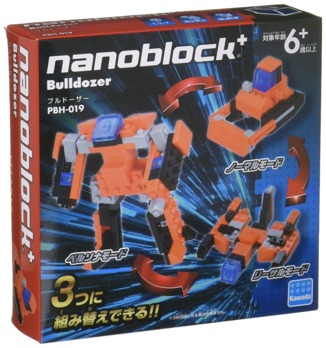 KAWADA Pbh-019 Nanoblock Transforming Bulldozer