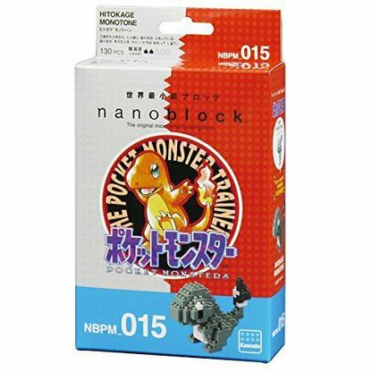 Nanoblock Pokemon Hitokage Monotone Nbpm-015 - Japan Figure