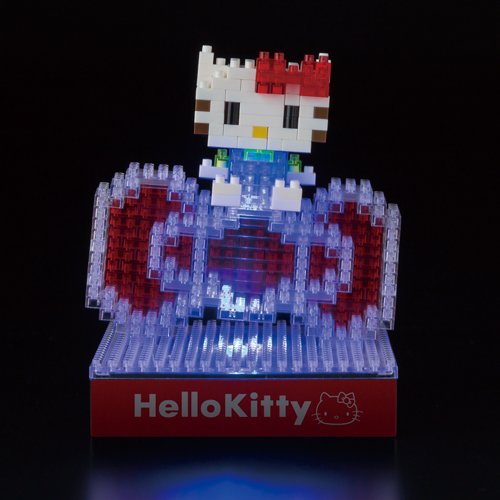 KAWADA Nbh-078 Nanoblock Led Sanrio Hello Kitty And Big Ribbon