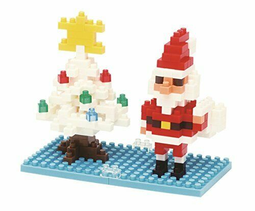 Nanoblock Santa Claus & Christmas Tree Nbc-100 - Japan Figure