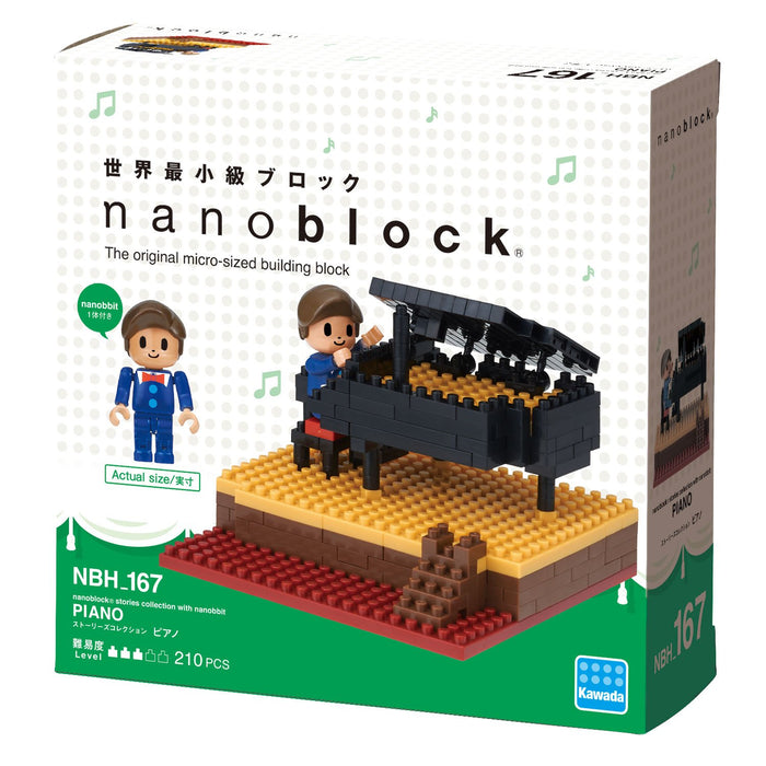 KAWADA Nbh-167 Collection d'histoires Nanoblock avec piano Nanobbit