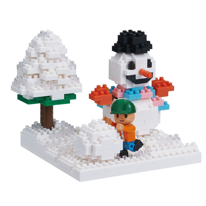 KAWADA Nbh-165 Nanoblock Stories Collection With Nanobbit Play In The Snow
