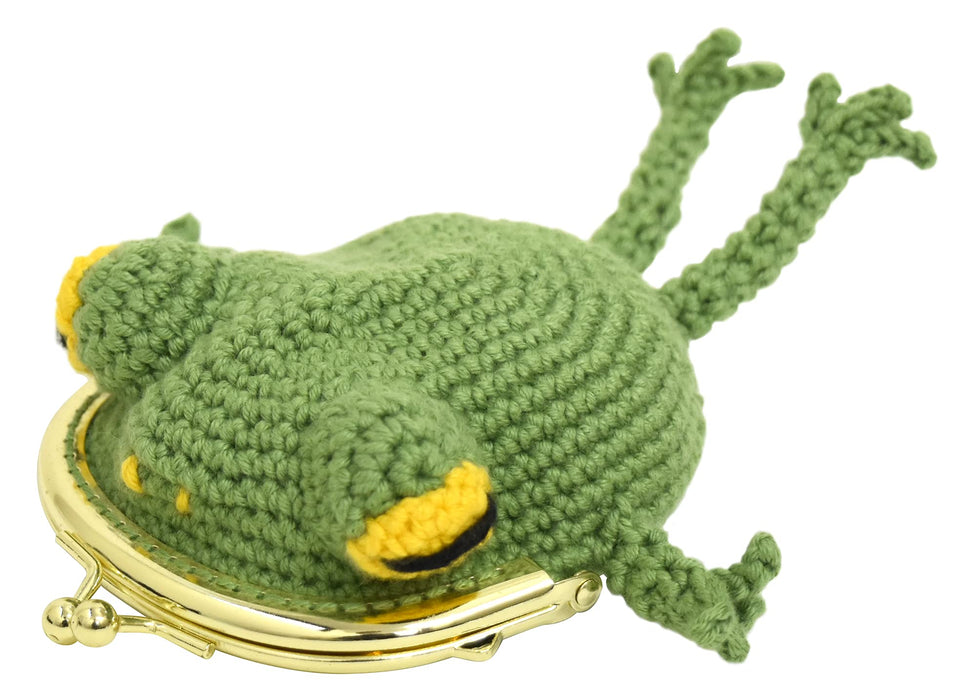 Naska Japan Hand Knitting Kit Frog Purse Ht-15 Green Color A