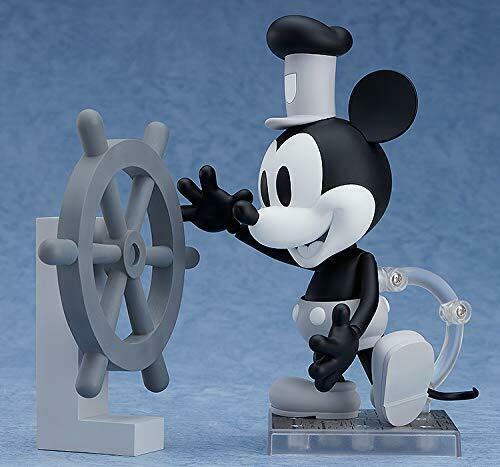 Nendoroid 1010a Steamboat Willie Mickey Mouse: 1928 Ver. Black & White Figure