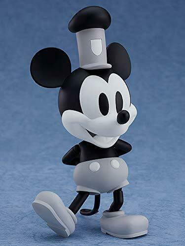 Nendoroid 1010a Steamboat Willie Mickey Mouse: 1928 Ver. Schwarz-Weiß-Abbildung