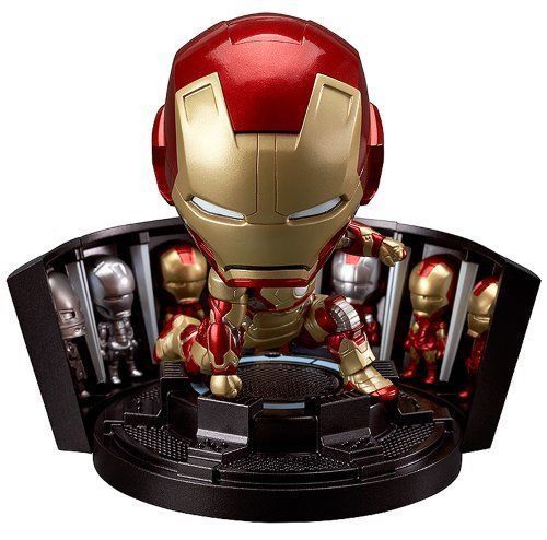 Nendoroid 349 Iron Man Mark 42 Heroâ€™s Edition + Hall Of Armor Set Figure - Japan Figure