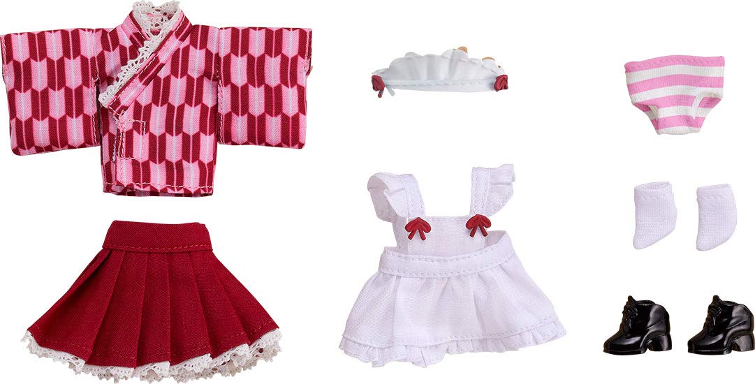 Good Smile Company Nendoroid Puppen-Outfit-Set, japanisches Dienstmädchen, Sakura-Farbe, Japan