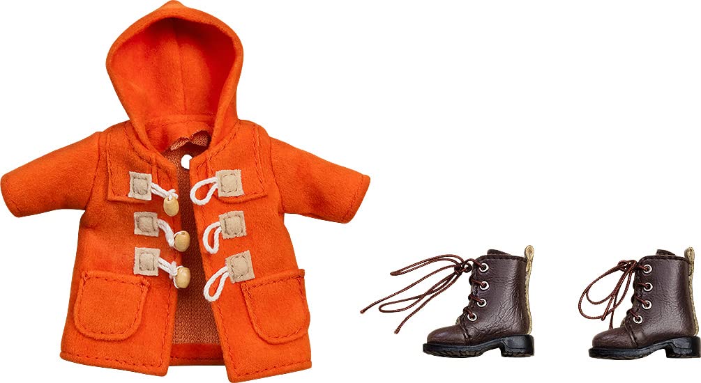 Ensemble de poupée Nendoroid Good Smile Company - Bottes orange chaudes et Duffel Coat
