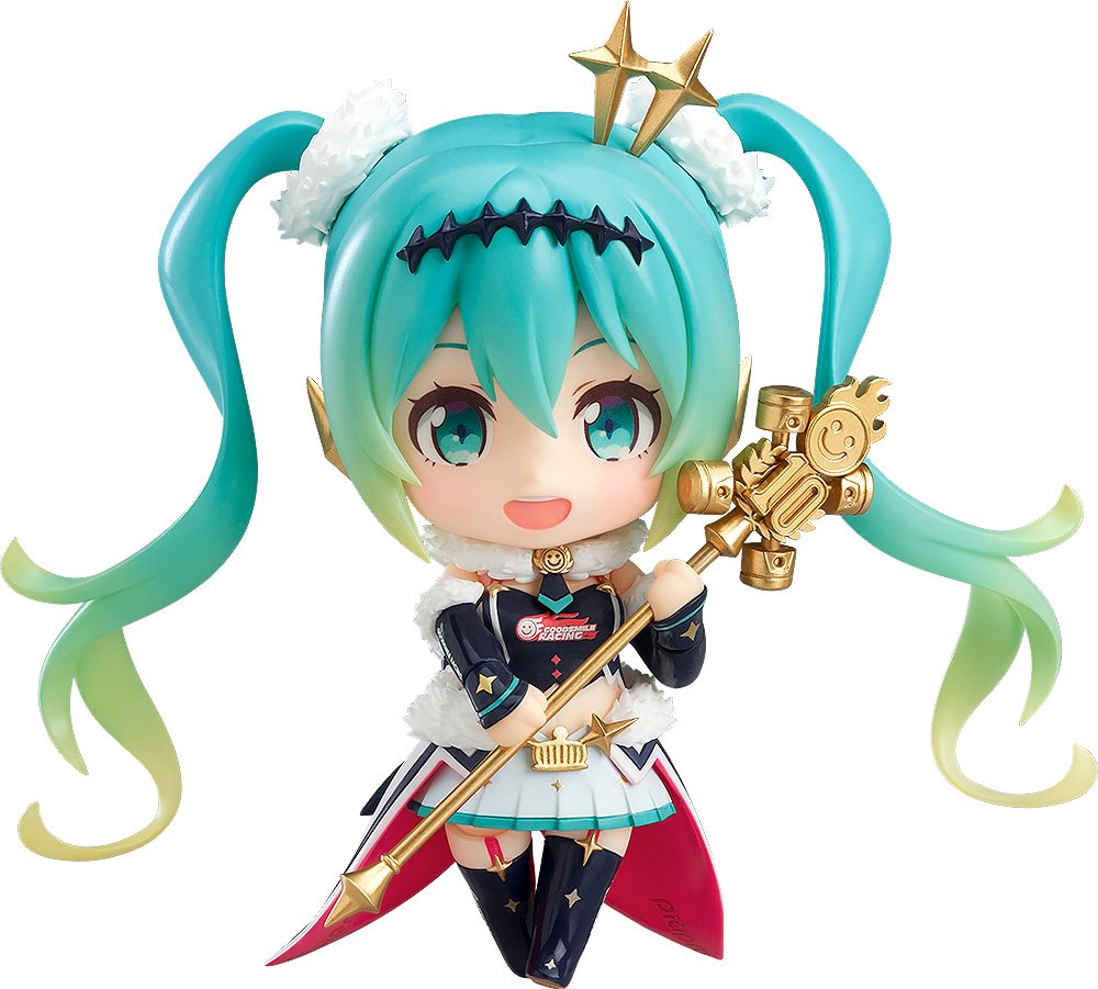 Nendoroid Hatsune Miku Gt Project Racing Miku 2018 Ver. Non-Scale Abs Pvc Painted Action Figure