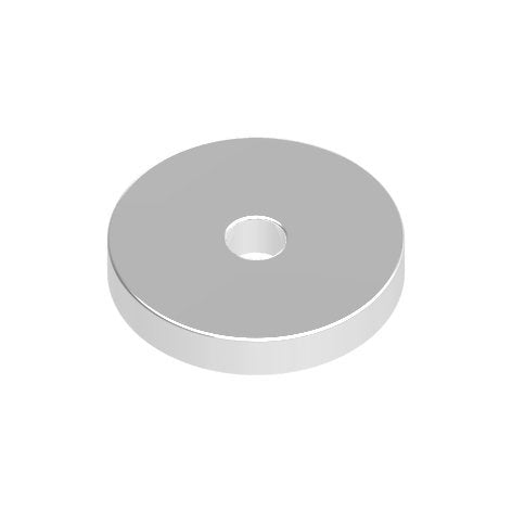 HIQPARTS Neodymium Magnet Holed Round Dia. 6Mm X H2Mm 4Pcs