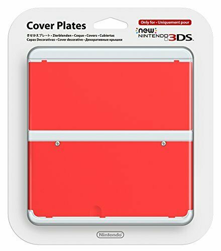 pludselig Post Genre New Nintendo 3ds Cover Plates No.011 Red