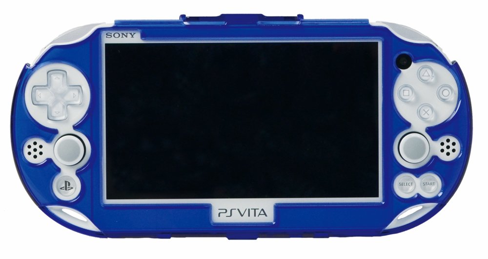 HORI New Protect Frame For Playstation Vita Pch-2000 Clear Blue