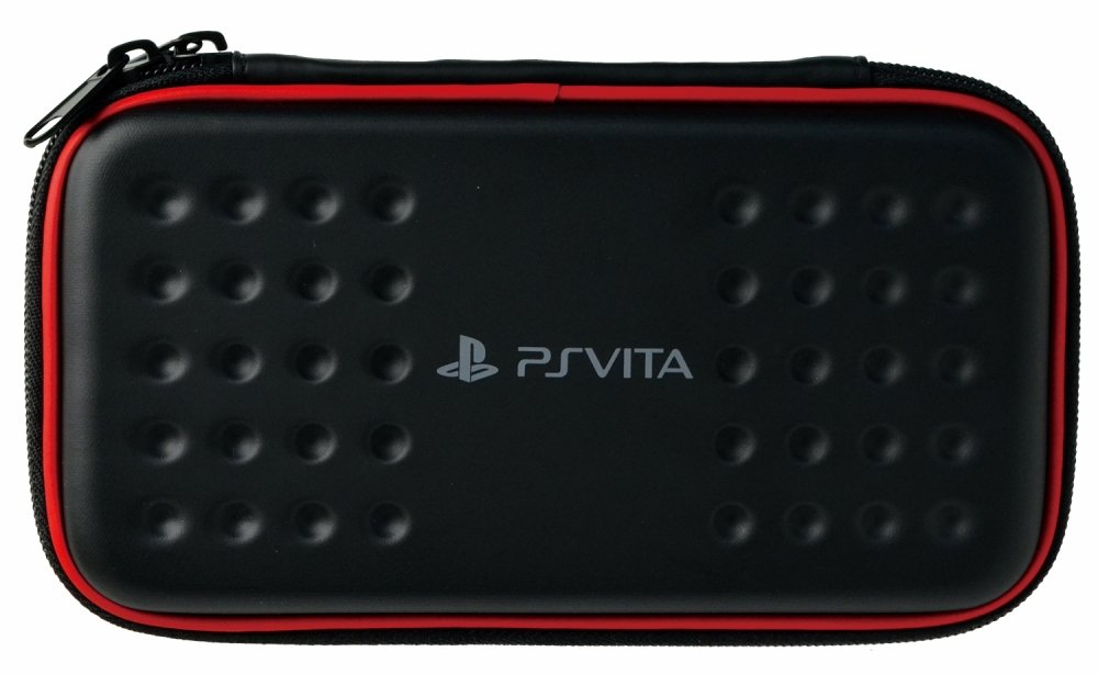 HORI New Tough Pouch Pour Playstation Vita Pch-1000/Pch-2000 Noir X Rouge